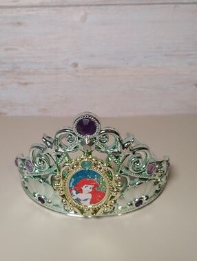 (3/$20) Disney Silver and Purple Ariel Princess Tiara, Plastic
